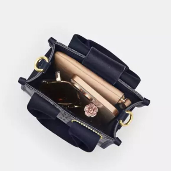 Coach Smith Mini Tote Bag In Signature Jacquard With Mystery Box Bonus - Picture 5 of 8